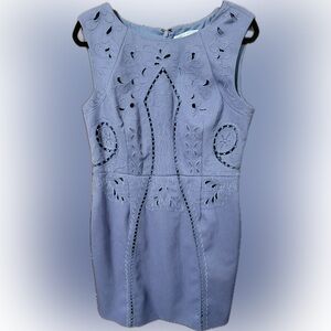 ANTONIO MELANI Blue Textured Dress